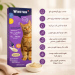 بستنی گربه وینستون طعم مرغ و ماهی