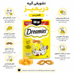 تشویقی گربه دریمیز با طعم پنیر